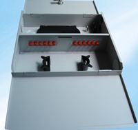 ODF de 24 Puertos, Montado en Pared, Acero Laminado en Frío, Uso Interior/Exterior, 24 Conectores de Fibra Óptica SC/LC/FC, FTTH, Certificado CE