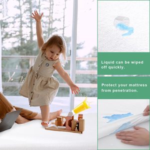 Sarung Kasur Anti Air, Penutup Kasur Atasan <span class=keywords><strong>Terry</strong></span> Premium, Antilembap, Tanpa Bising, Memasak, & Bisa Dicuci dengan Mesin - Product Image 4
