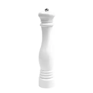 Grand 32Cm Cao Fion Đen Trắng Nhựa Toàn Thân Máy Xay Muối Peppermill