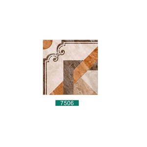 Carreaux de sol en porcelaine polie à double chargement décoratif design rond 40x40cm - Product Image 4