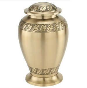 Urnas de cremación altamente decorativas Diseño superior decorativo de metal de urnas de cremación de metal a un precio razonable - Product Image 2
