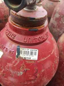 40 Liter Empty Unitor Acetylene Cylinder - Product Image 2