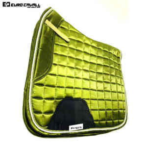 Alfombrilla de sillín de doma de satén verde con circunferencia moda COB Horse Euro Cavall 2024 - Product Image 3