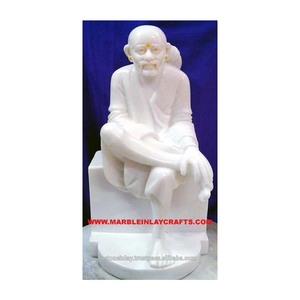 No.1 calidad blanco puro mármol Makrana Sai Baba Murti - Product Image 1
