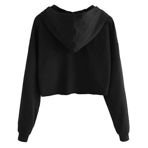 Conjunto de Sudadera Corta Deportiva para Mujer, Estampada, Tallas Personalizadas, Servicio OEM, Informal, Invierno, Impresión de Logotipo Personalizado - Product Image 3