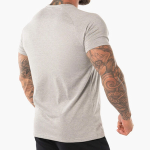 Camiseta con dobladillo recto de alta calidad, Camiseta con estampado de entrenamiento personalizado, venta al por mayor - Product Image 6