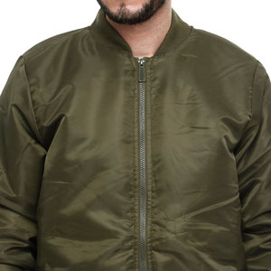 Venta caliente de manga personalizada Bloque de color O-cuello 100% Chaquetas de poliéster Jersey bordado Hombres Bomber Chaquetas largas puffer - Product Image 5