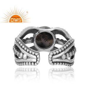 Bague en argent Sterling, magnifique bijou blanc avec des pierres précieuses, utilisé pour toutes les tailles, produit de fabrication, - Product Image 4