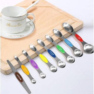 Stainless Steel <b>Measuring</b> Cups and Spoons Set Engraved Handles Customizable Design Durable Kitchen <b>Tool</b> at Wholesale Price - Product Image 2