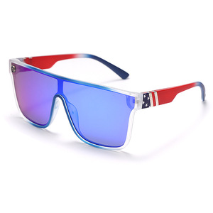 LMA Fashion Design Colorful Square Big Frame Shades Custom Luxury Brand Women UV400 Flat <span class=keywords><strong>Top</strong></span> Sunglasses 2024 High Quality - Product Image 4