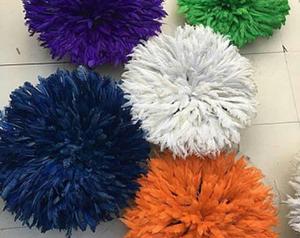 Juju hat en plumes de bordeaux coiffe murale en verre Art déco pour décoration de maison ou de bureau - Product Image 2