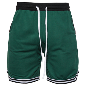 Short de sport à séchage rapide pour hommes, vente en gros, fermeture éclair personnalisée - Product Image 5