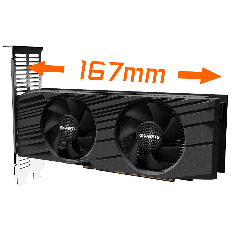 GIGABYTE NVIDIA GTX 1650 D6 OC 4G Low Profile Gaming Card - Main Image