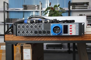 LAS4 + 1 Giai Đoạn Chiếu Sáng Thiết Bị Âm Thanh <span class=keywords><strong>Power</strong></span> Distro 2U Rack Đơn Vị Phân Phối Điện - Product Image 5