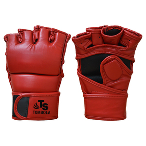 Gants d'arts martiaux MMA en cuir véritable Grappling Sparring Fighting Arts martiaux Sports Boxe Gants de combat - Product Image 1