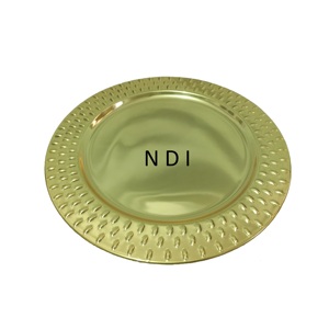 Decoración de mesa de cena para fiesta de boda, plato cargador para servir desayuno, plato cargador para servir comida de alta calidad - Product Image 3