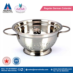 Colador Alemán Regular de Acero Inoxidable de Alta Calidad, Ecológico, Seguro para Contacto con Alimentos, para Frutas, Verduras y Pasta - Product Image 2