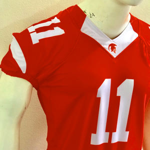 Sublimación personalizada de alta calidad de primera calidad, conjuntos de camisetas de uniforme de fútbol americano para adultos de talla grande con nombres de equipos personalizados - Product Image 3