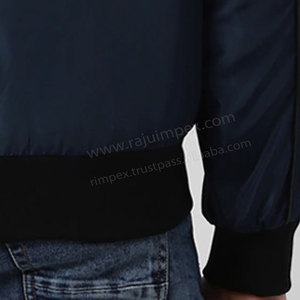 Vestes de Sport pour hommes à manches longues, collection printemps-automne, couleur unie, vêtement décontracté, style Bomber et col montant - Product Image 5