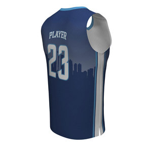 Uniforme de baloncesto para jóvenes, ropa de malla personalizada y barata, diseños personalizados con el nombre del equipo, venta al por mayor - Product Image 4