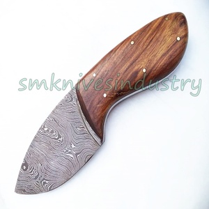 7นิ้วมือที่กำหนดเองทำดามัสกัสใบมีดไม้ธรรมชาติจับมีดถลอกหนัง (Smk1288) - Product Image 4