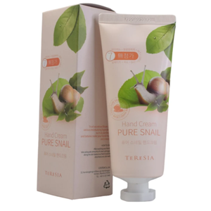 Crema de Manos TERESIA Pure Snail K-Beauty 100ml, Nutritiva, Hidratante, Antienvejecimiento, Rejuvenecedora, Calmante, Cosmética Coreana para el Cuidado de las Manos - Product Image 2