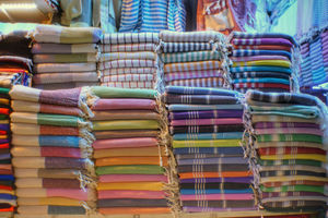 Toallas de playa Fouta de algodón 100%, toalla de Hammam de algodón multiusos, toalla de playa de Golf DE LA India - Product Image 4