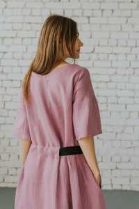 New arrival fashionable trending latest design chocolate color crepe fabric round neck half sleeve <b>floor</b>-<b>length</b> women linen dres - Product Image 5