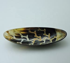 Cuenco de masa con forma ovalada, cuerno de búhos o buey Natural, vajilla, tazón decorativo para fruta, creativo pequeño, venta al por mayor - Product Image 5