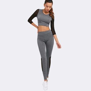Ensemble de vêtements de yoga pour femmes sur mesure - Soutien-gorge de sport et pantalon de yoga 100% polyester et séchage rapide - Product Image 6