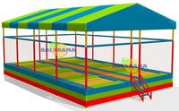 Parc de Trampoline Junior amusant pour enfants à rebond-Trampoline Junior huit toitures-fabrication de Trampoline turcs