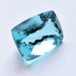 Piedra preciosa de Aguamarina de Santa María 3A + Calidad Color azul natural por quilate Forma rectangular Piedra preciosa suelta semipreciosa - Product Image 4