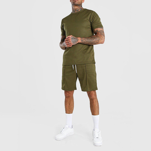 Simplee — ensemble Twin avec Logo personnalisé pour homme, t-shirt décontracté et Short entièrement personnalisé, bon marché pour l'été, 2021 - Product Image 1