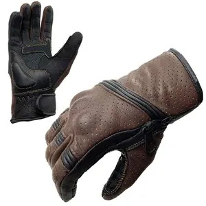 Premium Quality Motorbike Cowhide Leather Full Finger Racing Motorcycle Gloves