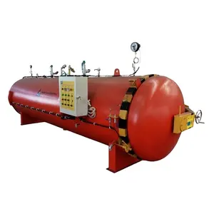 Horizontal Vulcanization Electrical Steam Rubber Vulcanize curing treatment Autoclave for pulley printing roller hose vulcanize