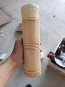 Frascos de vacío portátiles de aluminio, botellas de bambú, 99 DATOS dorados, el mejor precio - Product Image 3