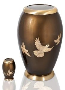 Urna clásica negra de 200 libras de capacidad para adultos, suministros funerarios de cremación de Metal grabados, precio barato al por mayor - Product Image 6