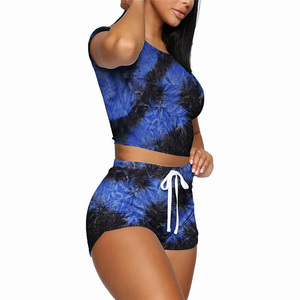 Haut court à manches courtes pour femmes, vêtements de plein air d'été, Sublimation, sexy - Product Image 3