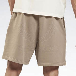 Pantalones Cortos Deportivos Casuales para Hombre, 100% Algodón, Cintura Elástica Media, Bolsillo con Logotipo Personalizado - Product Image 2