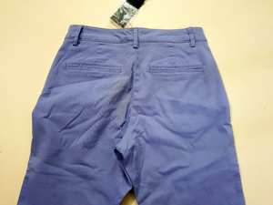 Vêtements en surplus, marques authentiques, pantalons chino en twill pour femmes, décontractés, respirants, coupe droite, coton, bureau, mi-hauteur, plat - Product Image 4