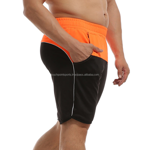 Pantalones cortos deportivos de malla de doble capa para hombre, shorts de entrenamiento atléticos para correr, de verano - Product Image 3