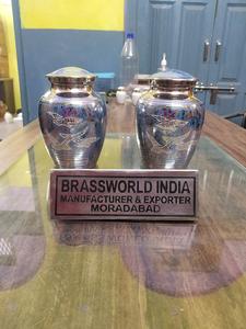 BRASS 6 INCHES <b>BIRDS</b> GOING HOME KEEPSAKE CREMATION URN FUNERAL <b>SUPPLIES</b> BRASSWORLD INDIA - Product Image 4