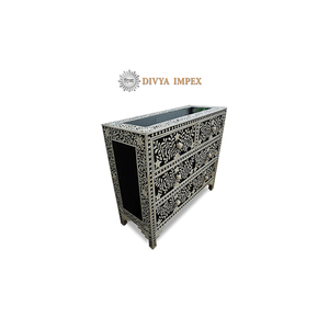 Bone Inlay Drawer side drawer Best bone inlay chest of drawer Top Quality Indian bone Inlay Furniture