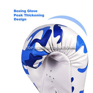 Profesional logotipo personalizado PU cuero MMA Kickbox Kickboxing Gel guantes de entrenamiento de boxeo encaje personalizado-hecho a pedido - Product Image 6