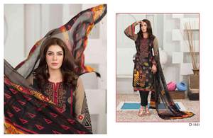 Vêtements d'hiver pour femmes brodés shalwar kameez en viscose de très haute qualité avec broderie très fine - Product Image 3