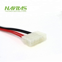 Câble d'alimentation OEM Molex SPOX 6 broches vers Mini-Fit Jr. 4 broches, assemblage de faisceau de câbles UL1007 18AWG, conforme RoHS