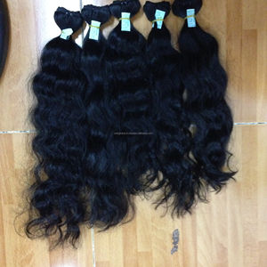 Hermosos paquetes de cabello Remy camboyano, vendedores de cabello humano alineados con cutícula rizada cruda - Product Image 1