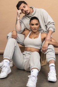 Women's Active Sports Fleece Bra Track Suit Women's Athletic Yoga Gym Sweat Suit For Jogging - Product Image 4