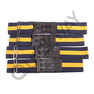 Cinturón de Caballería Ceremonial del Cuerpo de Cadetes, Cinturón de Caballería Personalizado en Color Negro y Amarillo - Product Image 6