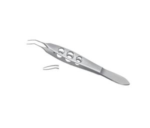 Instrumentos quirúrgicos de acero inoxidable, pinzas de inserción de IOL suave de Buratto, mandíbulas convexas extradelicadas y pulidas de 10 CM - Product Image 4